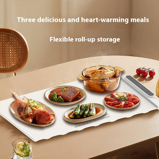 Silicone Folding Dishes Warming, Keeping Plate Household, Multi-function Heat Preservation Food, Artifact Dining Table Cushion