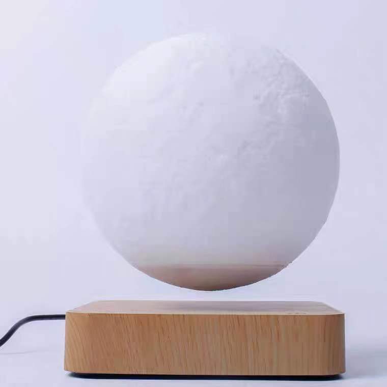 Magnetic Levitation 3D Moon Lamp – Floating Planet Night Light with Touch Control