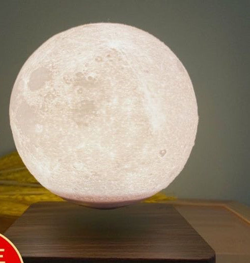 Magnetic Levitation 3D Moon Lamp – Floating Planet Night Light with Touch Control