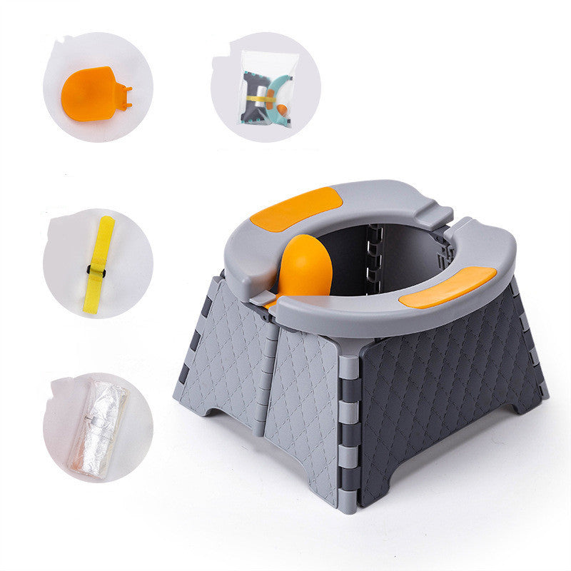 Baby Potty Training Seat | Kids Toddler Outdoor Portable Folding Toilet | Urinal Pot