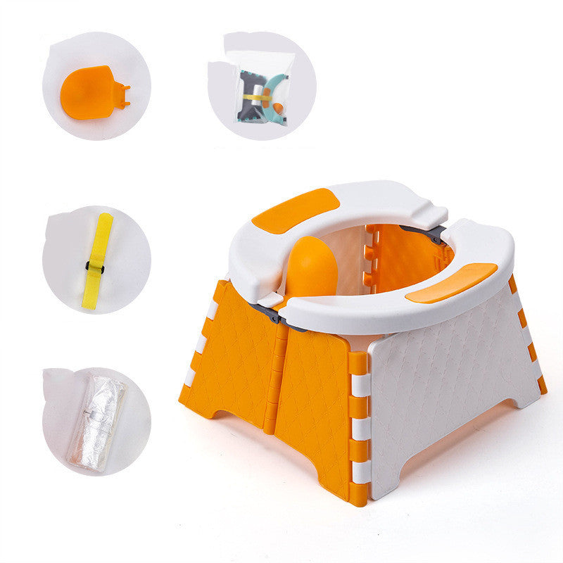 Baby Potty Training Seat | Kids Toddler Outdoor Portable Folding Toilet | Urinal Pot