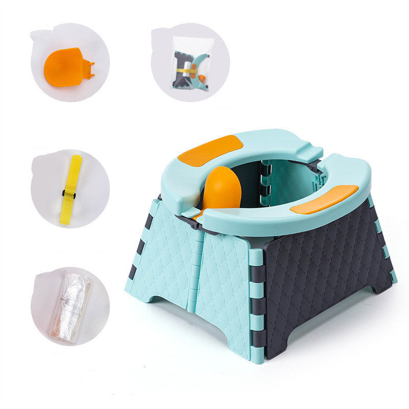 Baby Potty Training Seat | Kids Toddler Outdoor Portable Folding Toilet | Urinal Pot