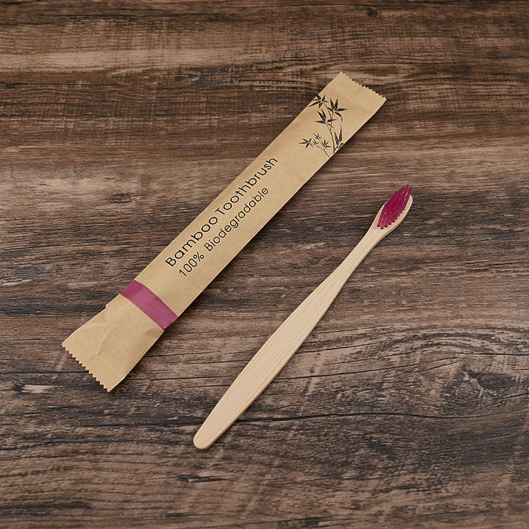 Eco-Friendly Colorful Bamboo Toothbrush Set – Soft Charcoal Bristles for Natural Oral Care