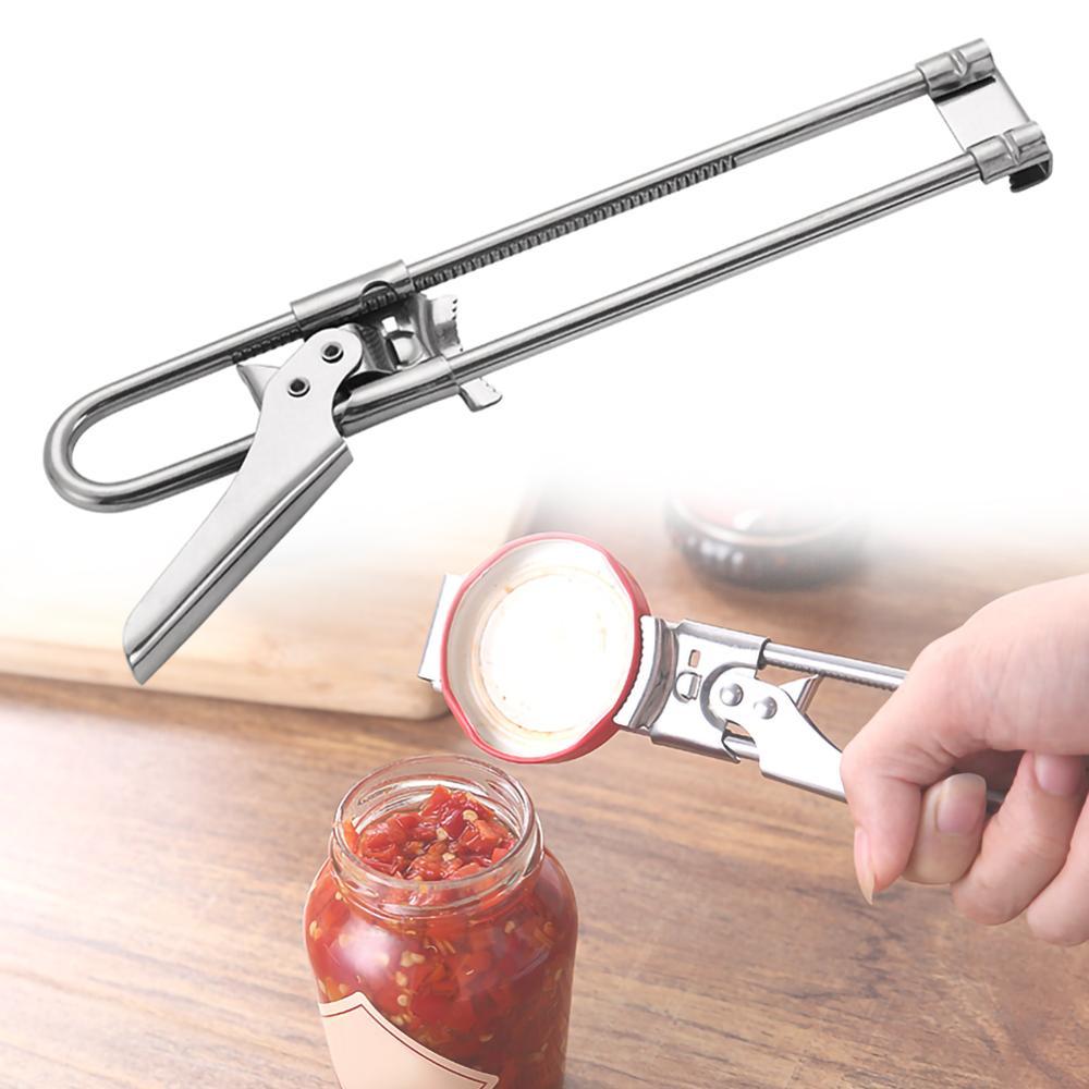 Master Opener Multifunctional Adjustable Stainless Steel Bottle Can Opener Jar Bottle Opener Lid Gripper Manual Jar Bottle Opener Kitchen Tools
