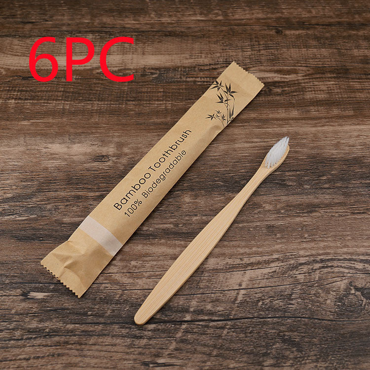 Eco-Friendly Colorful Bamboo Toothbrush Set – Soft Charcoal Bristles for Natural Oral Care