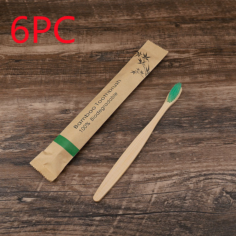 Eco-Friendly Colorful Bamboo Toothbrush Set – Soft Charcoal Bristles for Natural Oral Care