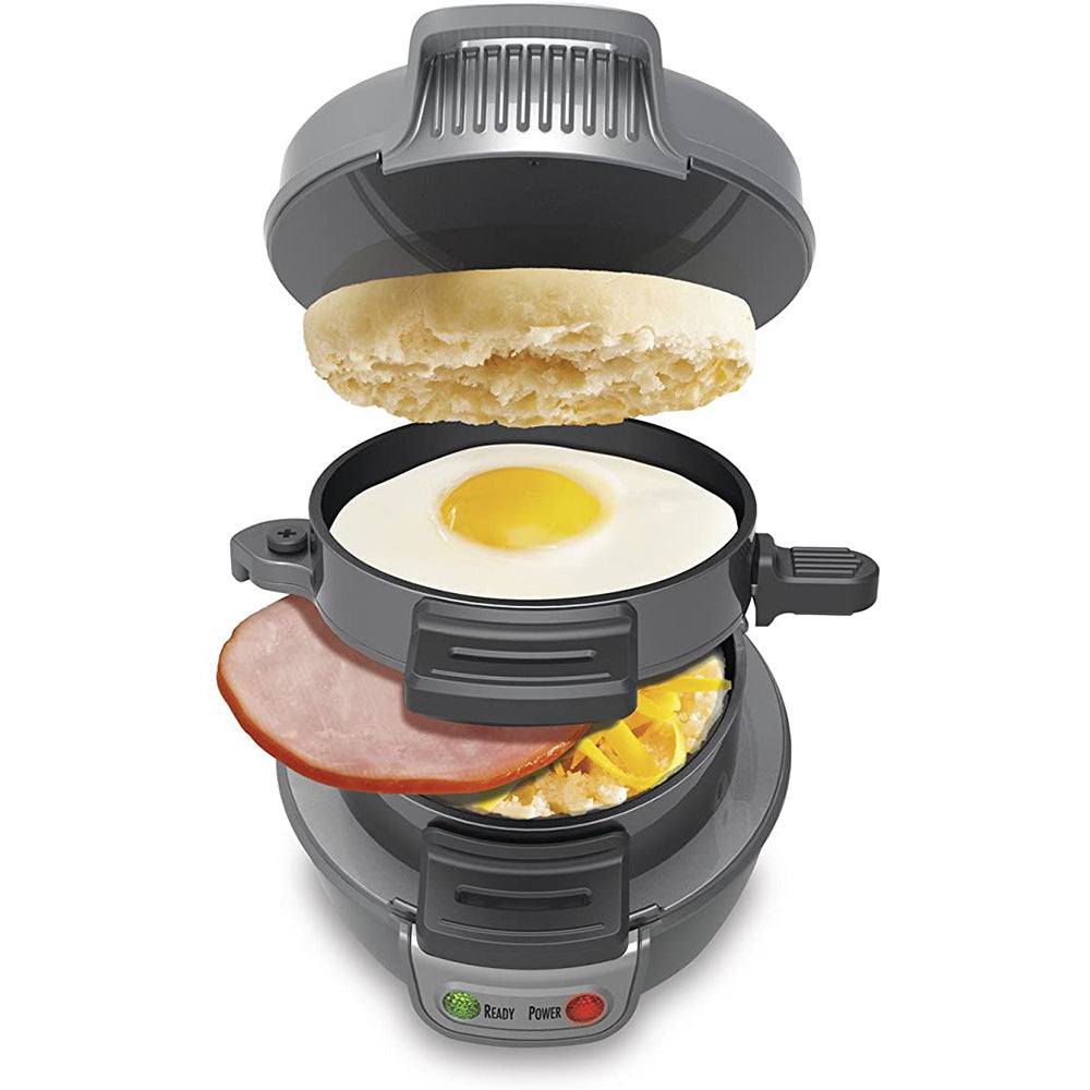 3-in-1 Breakfast Machine – Sandwich Maker, Egg Cooker & Waffle Plate | Compact, Non-Stick, Fast Heating