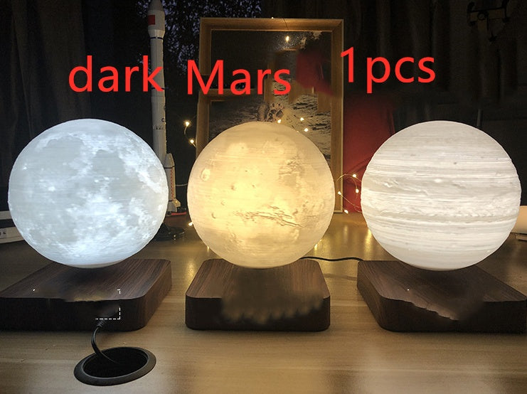 Magnetic Levitation 3D Moon Lamp – Floating Planet Night Light with Touch Control