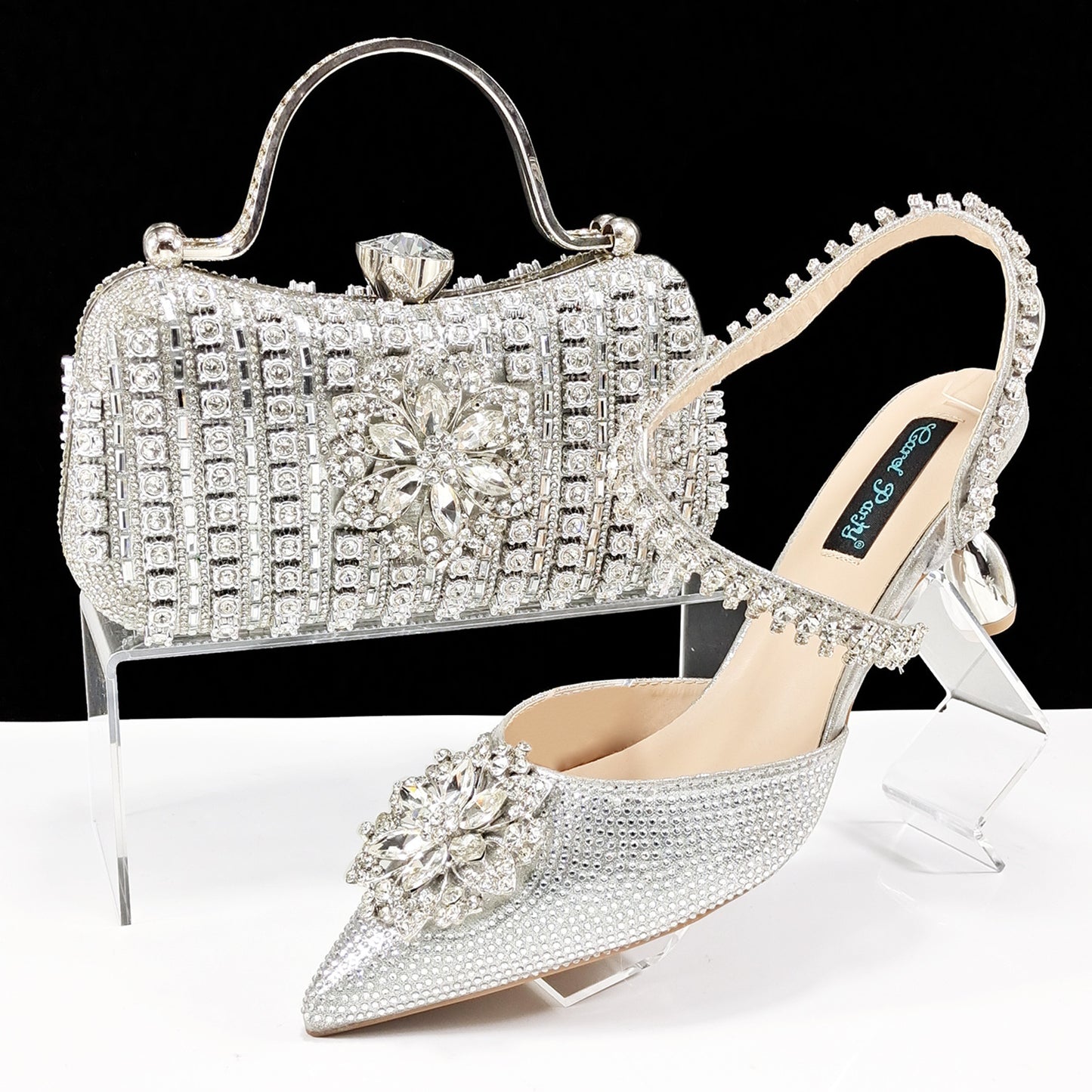 Women's Glam Heels Clutch Set
