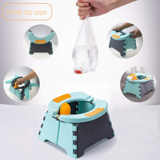 Baby Potty Training Seat | Kids Toddler Outdoor Portable Folding Toilet | Urinal Pot