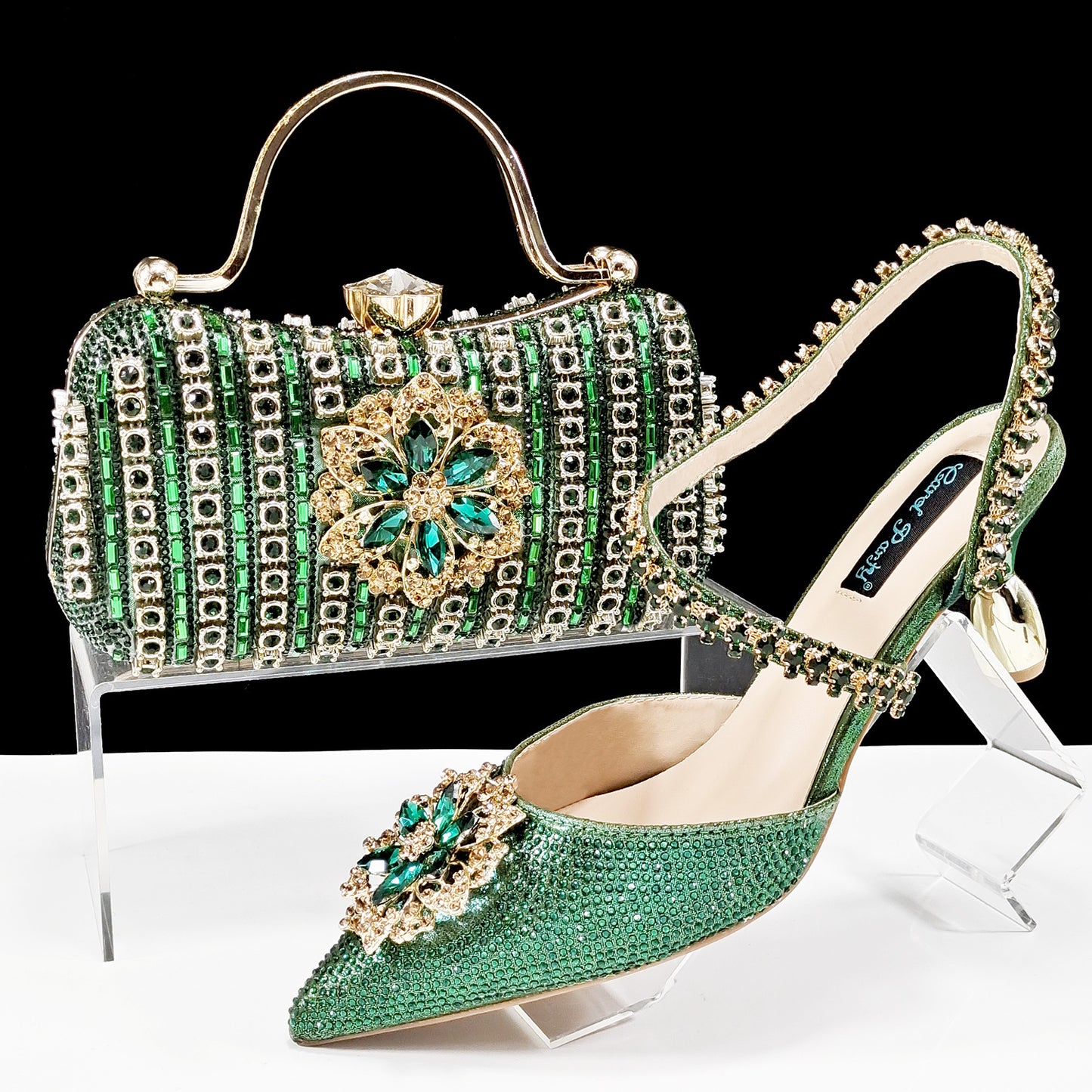 Women's Glam Heels Clutch Set