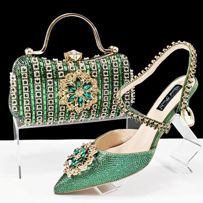 Women's Glam Heels Clutch Set