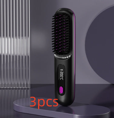 Wireless Hair Straightener Brush