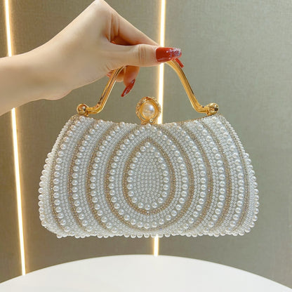 Pearl Diamond Shoulder Bag