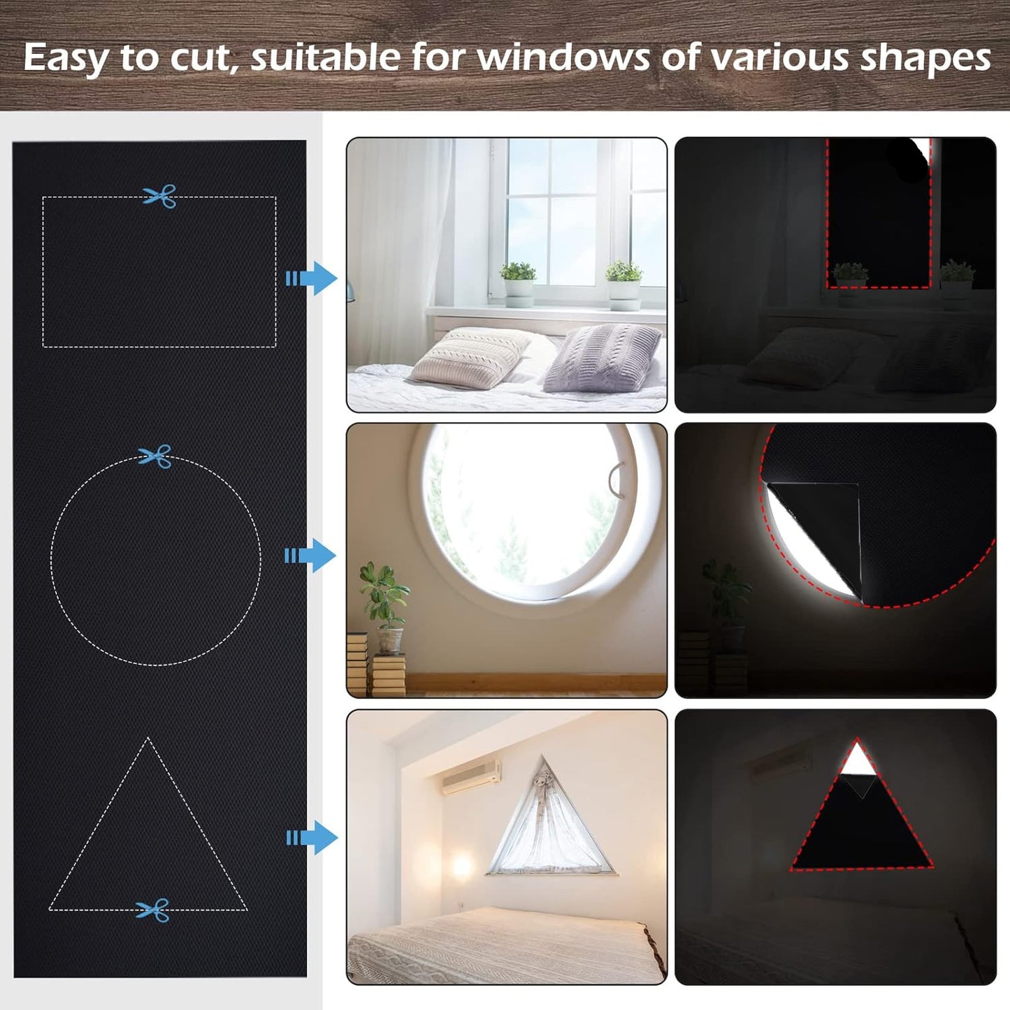 Black Blackout Shades – Thermal Insulated Window Curtains for Home & Office