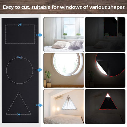 Black Blackout Shades – Thermal Insulated Window Curtains for Home & Office