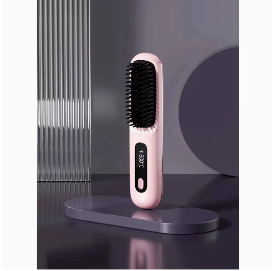 Wireless Hair Straightener Brush