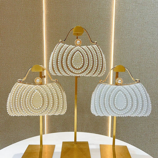 Pearl Diamond Shoulder Bag