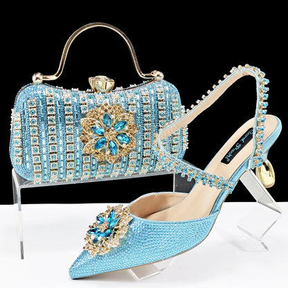 Women's Glam Heels Clutch Set
