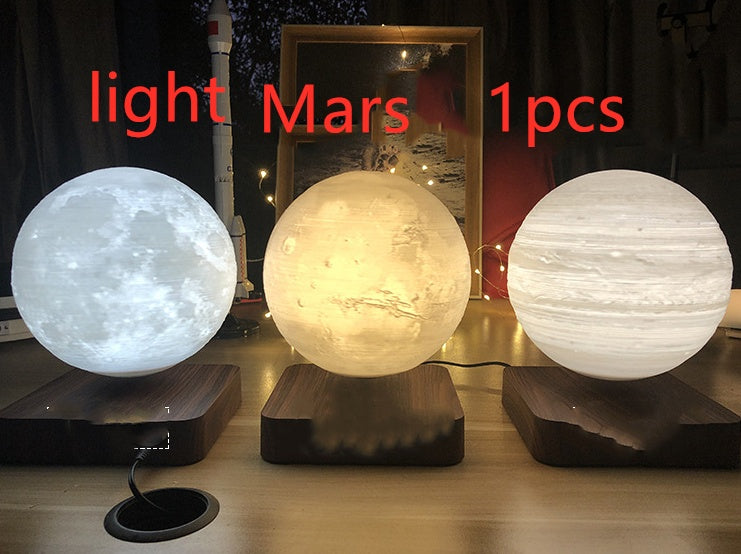 Magnetic Levitation 3D Moon Lamp – Floating Planet Night Light with Touch Control