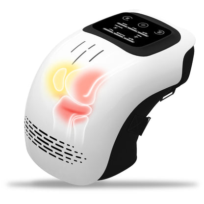 Intelligent Electric Heating Knee Massager with Infrared & Vibration Therapy – Rechargeable Pain Relief Device