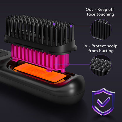 Wireless Hair Straightener Brush