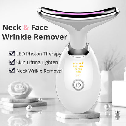 EMS Thermal Neck Lifting & Tightening Massager – Wrinkle Remover with Microcurrent Technology