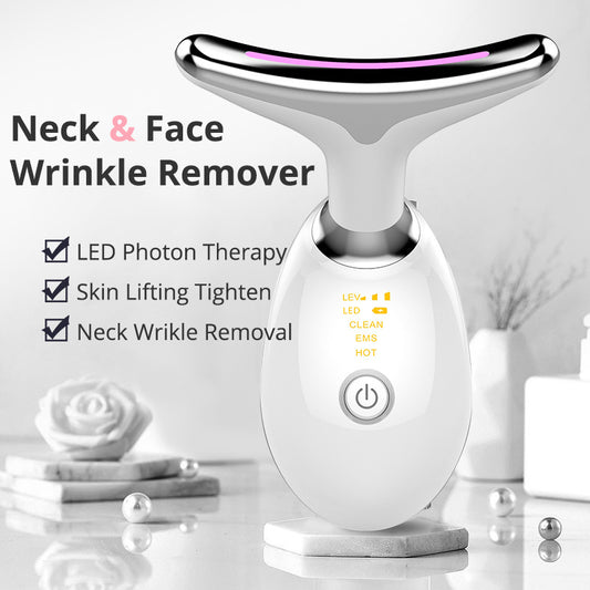 EMS Thermal Neck Lifting & Tightening Massager – Wrinkle Remover with Microcurrent Technology
