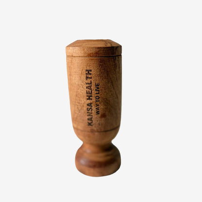 🪵 Ayurvedic Herbal Diabetics Control Wooden Tumbler – Made from Vijaysar Tree Wood (1pc)