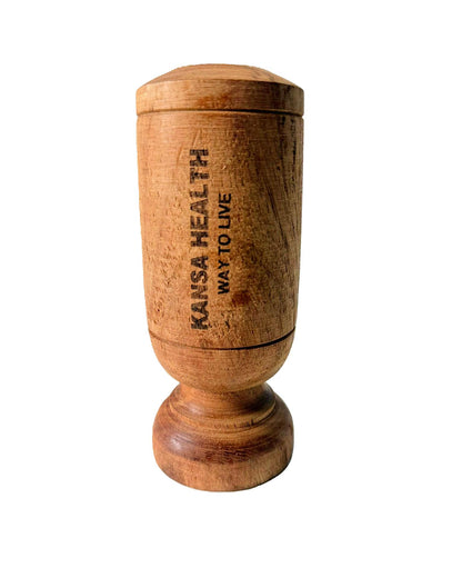 🪵 Ayurvedic Herbal Diabetics Control Wooden Tumbler – Made from Vijaysar Tree Wood (1pc)