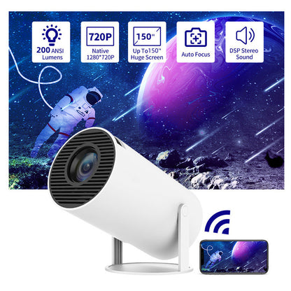 Portable 180° Home Projector