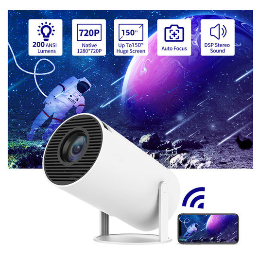 Portable 180° Home Projector