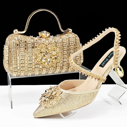 Women's Glam Heels Clutch Set