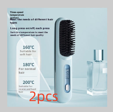 Wireless Hair Straightener Brush