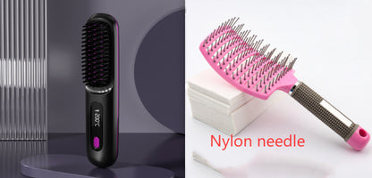 Wireless Hair Straightener Brush
