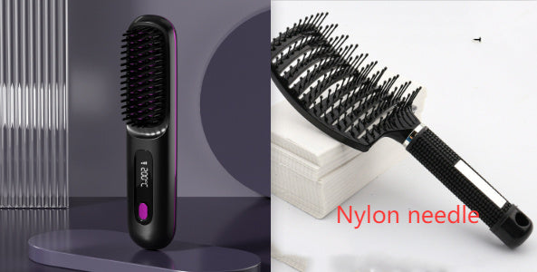 Wireless Hair Straightener Brush
