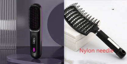 Wireless Hair Straightener Brush