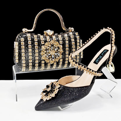 Women's Glam Heels Clutch Set