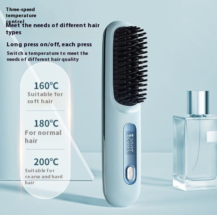 Wireless Hair Straightener Brush