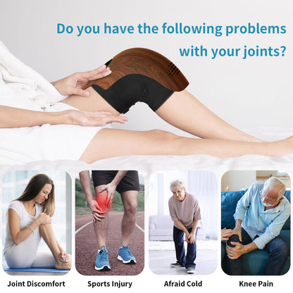 Intelligent Electric Heating Knee Massager with Infrared & Vibration Therapy – Rechargeable Pain Relief Device