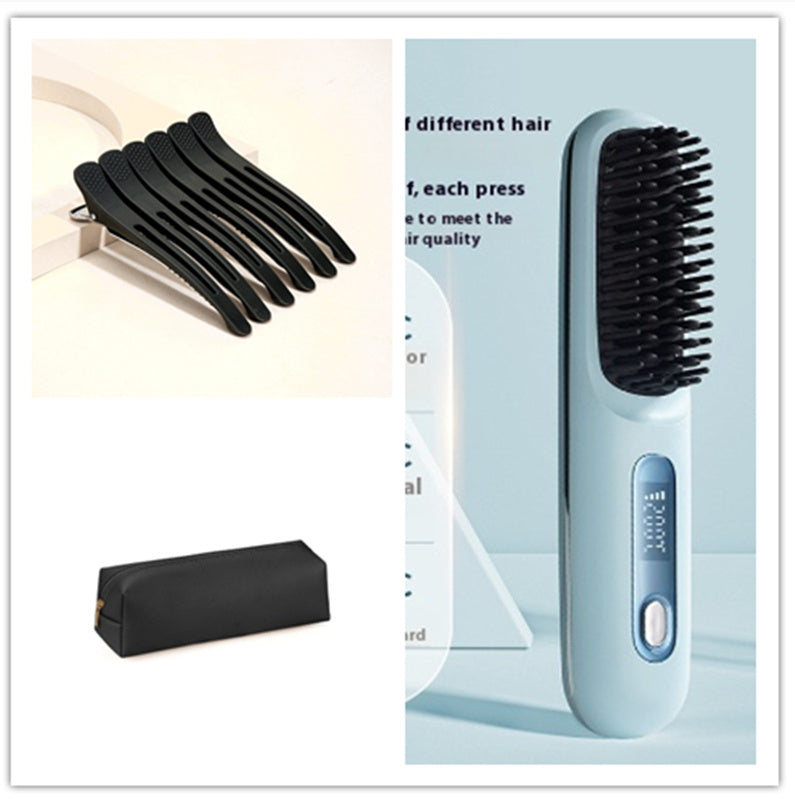 Wireless Hair Straightener Brush