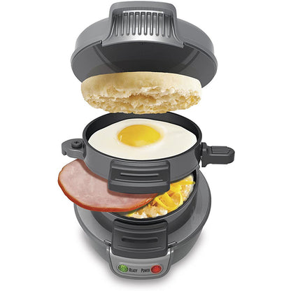 3-in-1 Breakfast Machine – Sandwich Maker, Egg Cooker & Waffle Plate | Compact, Non-Stick, Fast Heating