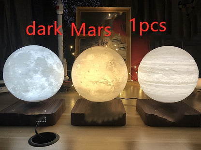 Magnetic Levitation 3D Moon Lamp – Floating Planet Night Light with Touch Control