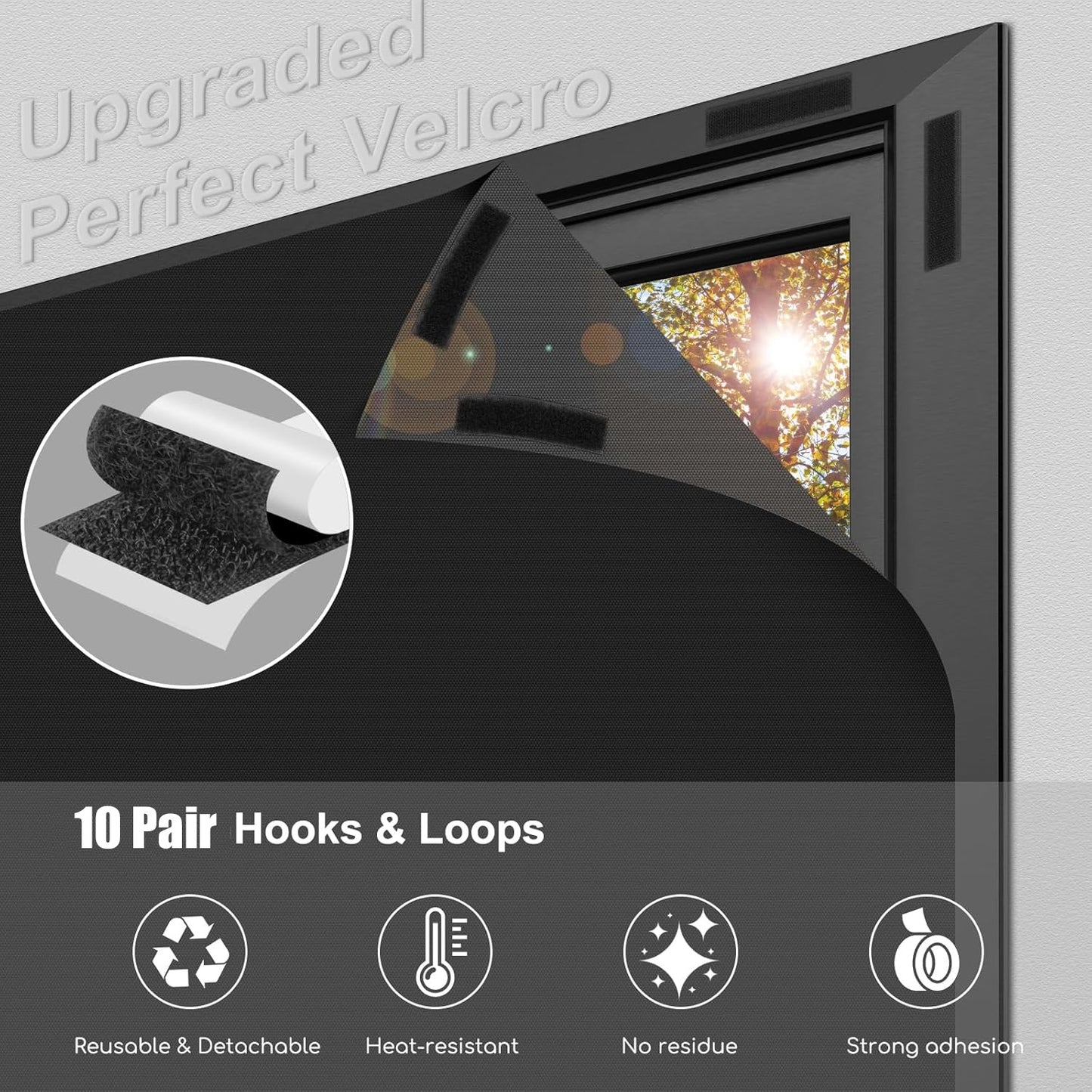 Black Blackout Shades – Thermal Insulated Window Curtains for Home & Office