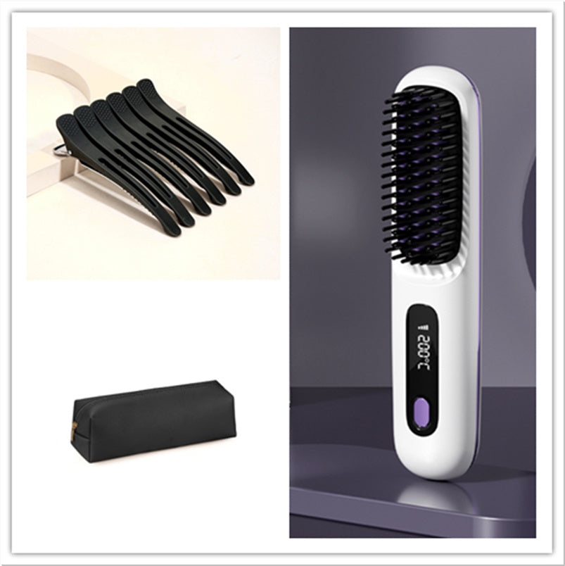 Wireless Hair Straightener Brush